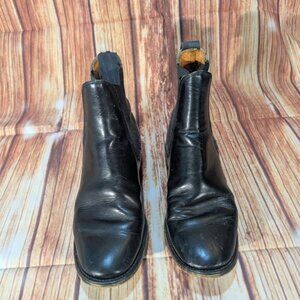 Northampton Women's Black Slide-on Leather Ankle Chelsea Boots Size 6